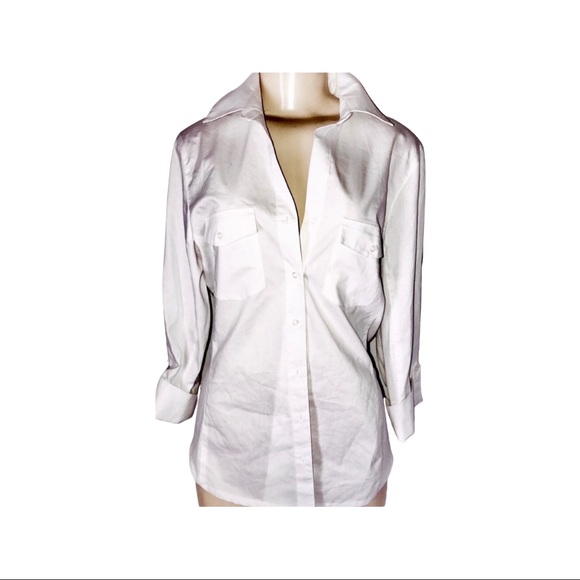 Zac & Rachel Tops - zac & rachel white button down shirt